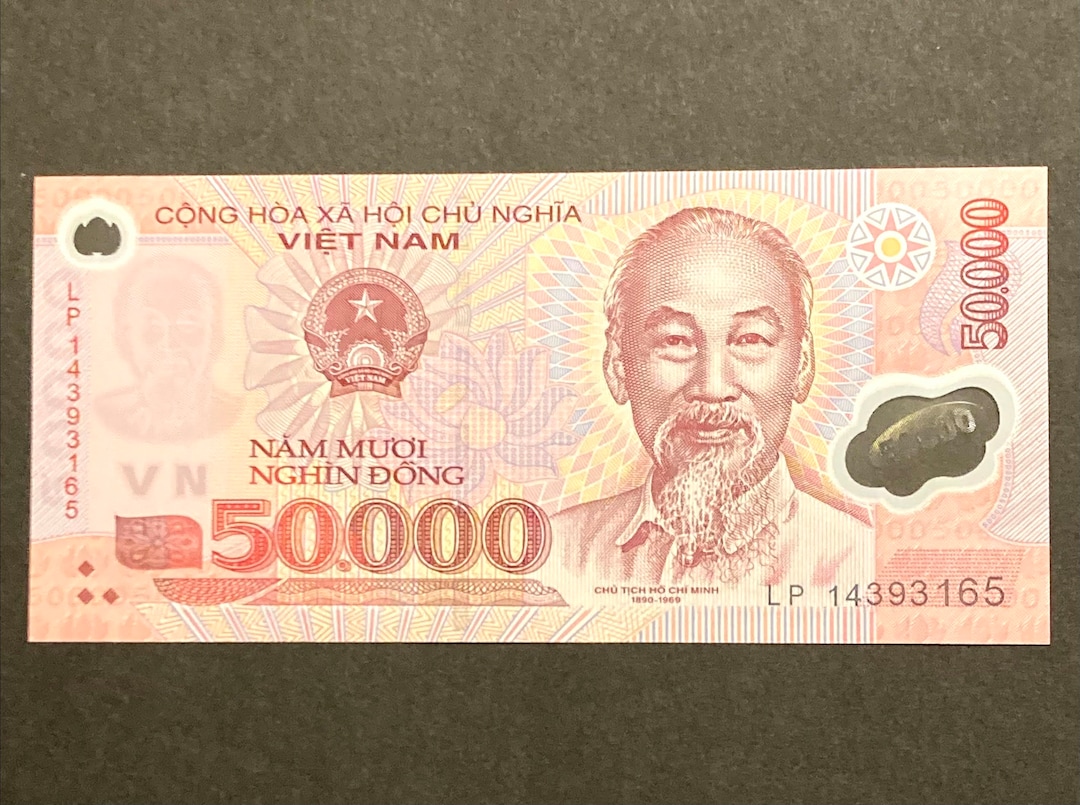 50000 Vietnamese Dong UNC Polymer Banknote 50000 VND - Etsy