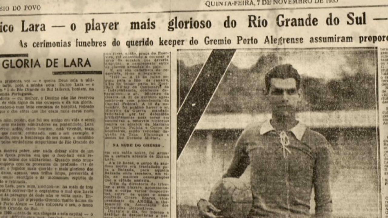 Recuerdos de Grêmio on Twitter: "[...] Este seria o último jogo de Eurico Lara, que jogaria somente o 1º tempo do Grenal, indo direto ao hospital, onde falecera mais tarde. Há 15